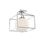 Artcraft Eclipse SC13274PN 1 Light Polished Nickel 60W Semi Flush Mount