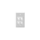 Leviton 41081-4WP 4 Port 1 Gang Wallplate
