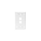 Leviton 42080-2WS 1-Gang Wallplate W/Designation