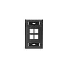 Leviton 42080-4ES 1-Gang Wallplate W/Designation