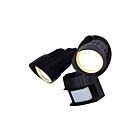 Canarm HO-01-02S-BK 2-Lights Black 20W LED Motion Sensor Security Light