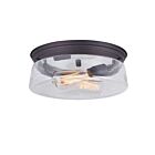 Canarm Albany IFM679A12ORB 2-Lights Bronze Ceiling Flush Mount Light