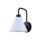 Canarm PENN IOL599BWH 1 Light Black and White 60W Outdoor Wall Light