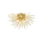 CWI Lighting Savannah 1034C20-6-620 Gold Leaf 6 Lights 240W Flush Mount