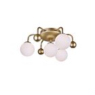 CWI Lighting Element 1125C16-4-268 Sun Gold 4 Lights 28W Flush Mount
