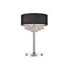CWI Lighting Dash 5443T14C (Black) Chrome 3 Lights 180W Table Lamp