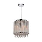 CWI Lighting Claire 5535P10C-R Chrome 3 Lights 120W Pendant