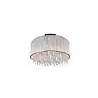 CWI Lighting Benson 5562C24C Clear Chrome 14 Lights 560W Flush Mount