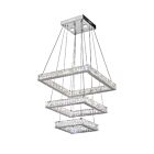 CWI Lighting Florence 5635P21ST-3S (Clear) Chrome 60 Lights 60W LED Chandelier