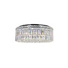 CWI Lighting Colosseum 8006C24C-R Chrome 10 Lights 600W Flush Mount