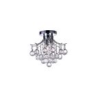 CWI Lighting Princess 8012C12C Chrome 3 Lights 180W Flush Mount