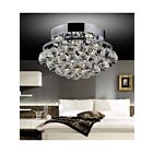 CWI Lighting Queen 8038C14C-R Chrome 4 Lights 240W Flush Mount