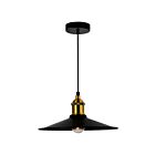 CWI Lighting Brave 9605P10-1-101 1-Light 60W Black Mini Pendant