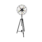 CWI Lighting Pamela 9606F20-5-101 Black 5 Lights 300W Floor Lamp