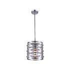 CWI Lighting Petia 9975P10-1-601 Chrome 1 Light 60W Pendant
