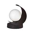 Dainolite CRT-61T-MB 1-Light 25W Matte Black Halogen Table Lamp
