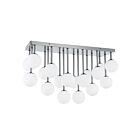 Dainolite MGL-2718FH-PC Megallan 18-Lights 450W Polished Chrome Halogen Flush Mount