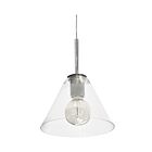 Dainolite RSW-91P-SC-CLR Roswell 1-Light 60W Satin Chrome Mini Pendant