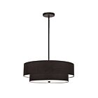Dainolite Everly 571-224P-MB-BK 4 Lights Matte Black 240W Incandescent 2 Tier Pendant