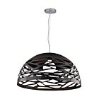 Dainolite COR-201P-BK Coral 1-light 150w Matte Black LED Cord Pendant