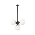 Dainolite Dayana DAY-214P-MB 4-Lights 160W Matte Black LED Pendant