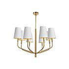 Dainolite Eleanor ELN-368C-AGB-692 8-Lights 480W White LED Pendant