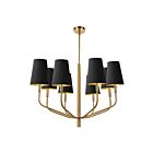 Dainolite Eleanor ELN-368C-MB-698 8-Lights 480W Black LED Pendant
