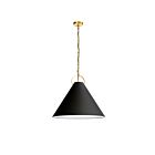 Dainolite Princeton PCN-241P-AGB-797 1 Light Black 100W Incandescent Pendant