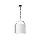 Dainolite Quincy QCY-181P-BK-WH 1-Light 60W white LED Pendant