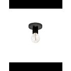 Dainolite Roswell RSW-41FH-MB 1-Light Matte Black 60W LED Flush Mount
