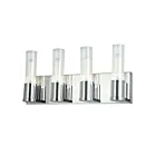 Dainolite TBE-174W-PC Tube 4-Lights 60W Polished Chrome Incandescent Vanity light