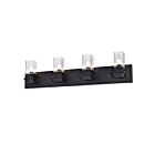 Dainolite VER-324W-MB Veronica 4-Lights 240W Matte Black Vanity Light