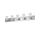 Dainolite VER-405W-PC Veronica 5-Lights 300W Polished Chrome Vanity Light