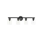 Dainolite VIE-294W-MB Vienna 4-Lights 240W Matte Black Vanity Light