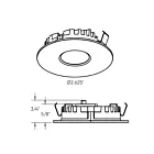 Dals Lighting 4001-CC-WH 3W 2" White Super Puck Recessed Light