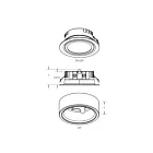 Dals Lighting 4005-CC-WH 2W White LED Puck Light