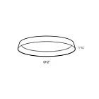 Dals Lighting CFH12-CC-WH 27W White LED Flush Mount