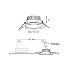 Dals Lighting DCP-DDP4WH 15W 4" White Recessed Light
