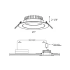 Dals Lighting DCP-DDP6WH 20W 6" White Recessed Light