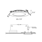 Dals Lighting DCP-PNL6WH 20W 6" White Recessed Light