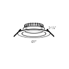 Dals Lighting DDP6-CC-WH 20W 6" White Recessed Light
