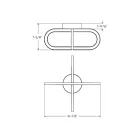 Dals Lighting FDB-CC-BB Brushed Brass Semi Flush