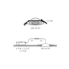 Dals Lighting FGM6-CC-SN 14W 6" Satin Nickel Gimbal Recessed Light