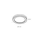 Dals Lighting FMM09-CC-WH White Flush Mount