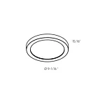 Dals Lighting FMP09-CC-WH White Flush Mount