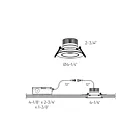 Dals Lighting GBR35-CC-WH 12W 3.5" White Gimbal Recessed Light