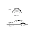 Dals Lighting GMB4-CC-WH 11W 4" White Gimbal Recessed Light