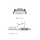 Dals Lighting IND4-DW-WH 9W 4" White Recessed Light
