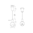 Dals Lighting IRPD-CC-WH 12W White Pendant