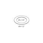 Dals Lighting LEDDOWNACC-GOOF4-BK Goof Ring For 4" Recessed Light